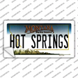 Hot Springs Montana State Novelty Sticker Decal