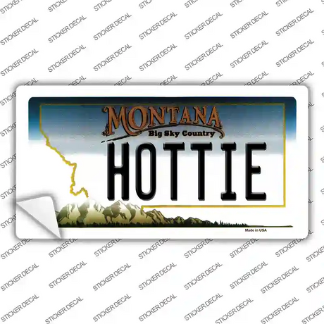 Hottie Montana State Novelty Sticker Decal Small