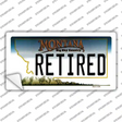 Retired Montana State Novelty Sticker Decal Small