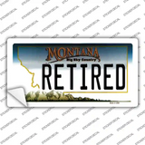 Retired Montana State Novelty Sticker Decal Small