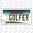 Golfer Montana State Novelty Sticker Decal Small