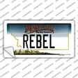 Rebel Montana State Novelty Sticker Decal Small