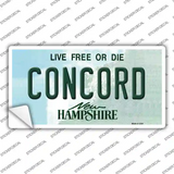 Concord New Hampshire State Novelty Sticker Decal Small