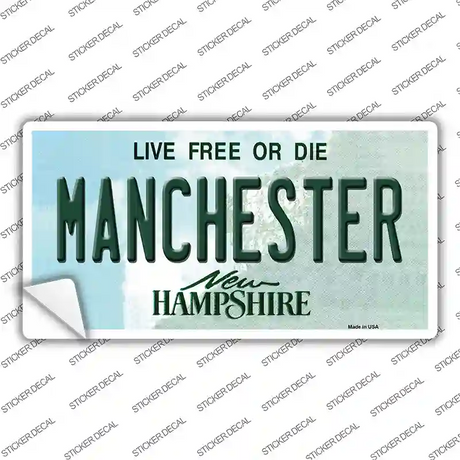 Manchester New Hampshire State Novelty Sticker Decal Small