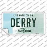 Derry New Hampshire State Novelty Sticker Decal Small