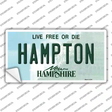 Hampton New Hampshire State Novelty Sticker Decal Small