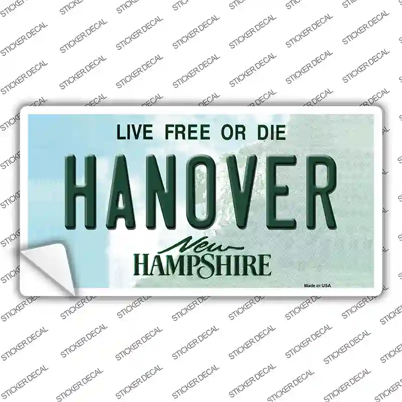 Hanover New Hampshire State Novelty Sticker Decal Small