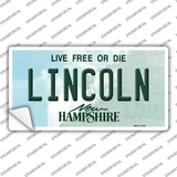 Lincoln New Hampshire State Novelty Sticker Decal Small