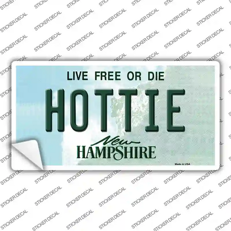 Hottie New Hampshire State Novelty Sticker Decal Small