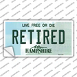 Retired New Hampshire State Novelty Sticker Decal Small