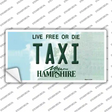 Taxi New Hampshire State Novelty Sticker Decal Small