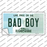 Bad Boy New Hampshire State Novelty Sticker Decal Small