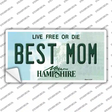 Best Mom New Hampshire State Novelty Sticker Decal Small