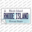 Rhode Island State Novelty Sticker Decal Small