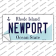 New Port Rhode Island State Novelty Sticker Decal Small