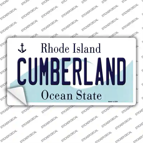 Cumberland Rhode Island State Novelty Sticker Decal Small