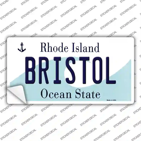 Bristol Rhode Island State Novelty Sticker Decal Small