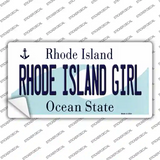 Rhode Island Girl Rhode Island State Novelty Sticker Decal Small