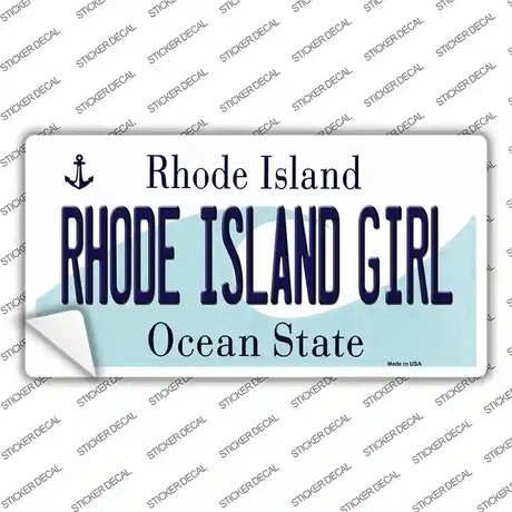 Rhode Island Girl Rhode Island State Novelty Sticker Decal Small