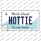 Hottie Rhode Island State Novelty Sticker Decal Small