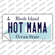 Hot Mama Rhode Island State Novelty Sticker Decal Small