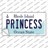 Princess Rhode Island State Novelty Sticker Decal Small