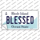 Blessed Rhode Island State Novelty Sticker Decal Small