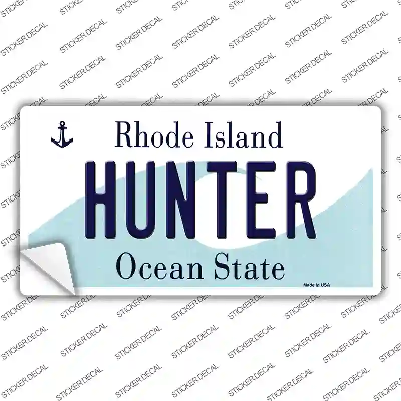 Hunter Rhode Island State Novelty Sticker Decal Small