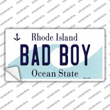 Bad Boy Rhode Island State Novelty Sticker Decal Small