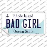 Bad Girl Rhode Island State Novelty Sticker Decal Small