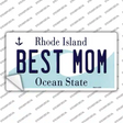 Best Mom Rhode Island State Novelty Sticker Decal Small