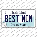 Best Mom Rhode Island State Novelty Sticker Decal Small