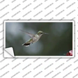 Hummingbird In Flight Novelty Sticker Decal Small