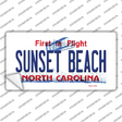 Sunset Beach North Carolina State Novelty Sticker Decal Small