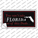 Florida Dude Novelty Sticker Decal Small