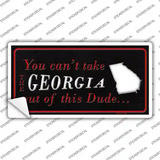 Georgia Dude Novelty Sticker Decal Small