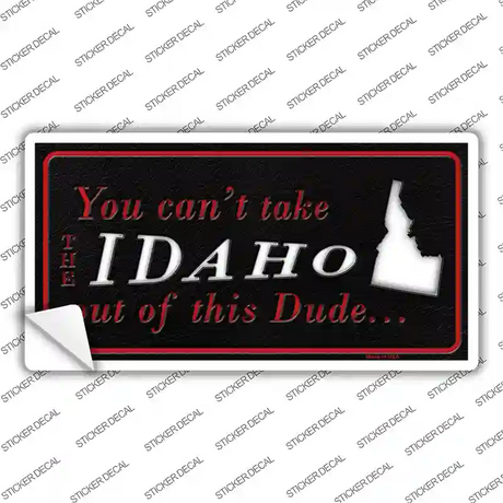 Idaho Dude Novelty Sticker Decal Small