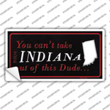 Indiana Dude Novelty Sticker Decal Small