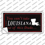 Louisiana Dude Novelty Sticker Decal Small