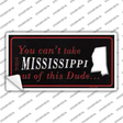 Mississippi Dude Novelty Sticker Decal Small