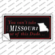 Missouri Dude Novelty Sticker Decal Small