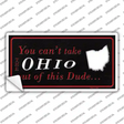 Ohio Dude Novelty Sticker Decal Small