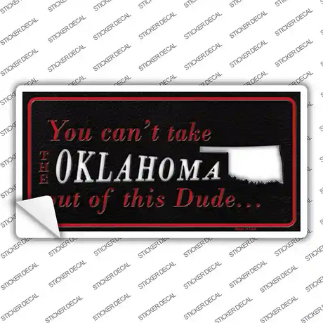 Oklahoma Dude Novelty Sticker Decal Small