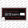 South Dakota Dude Novelty Sticker Decal Small