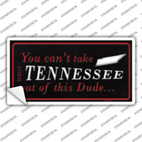 Tennessee Dude Novelty Sticker Decal Small