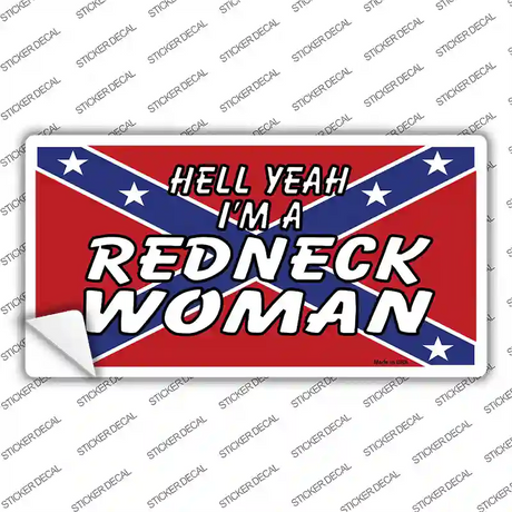 Redneck Woman Novelty Sticker Decal Small