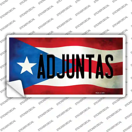 Adjuntas Puerto Rico Flag Novelty Sticker Decal Small