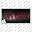 100% Redneck Novelty Sticker Decal Small