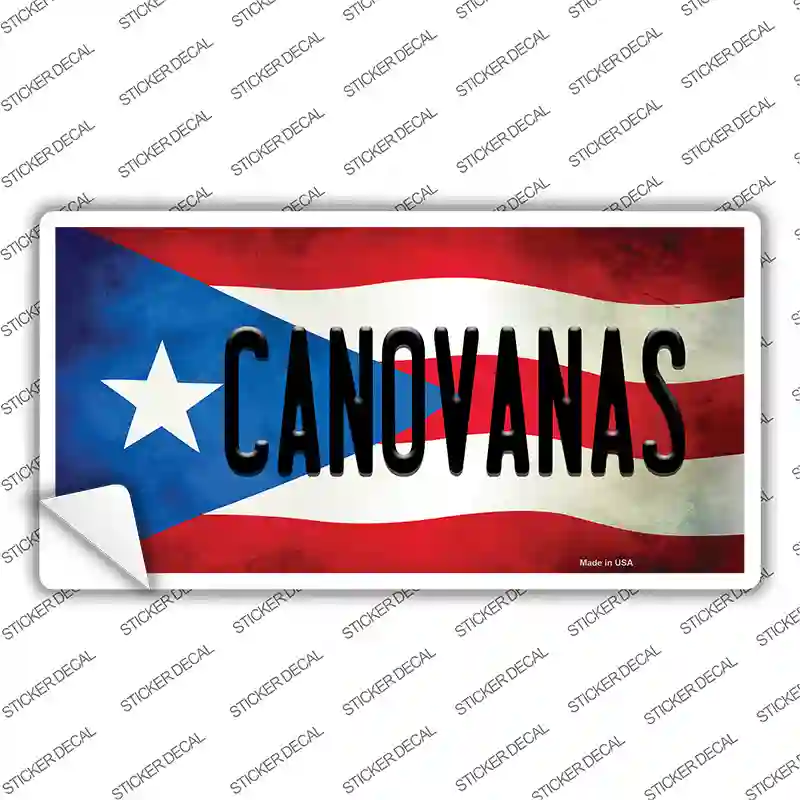 Canovanas Puerto Rico Flag Novelty Sticker Decal