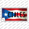 Ciales Puerto Rico Flag Novelty Sticker Decal Small